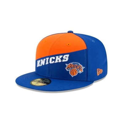 New York Knicks Gorra | New Era NBA Color Split 59fifty Fitted Cap Mexico - Azules